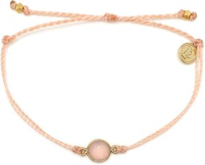 PURA VIDA - Gold Rose Quartz Bracelet