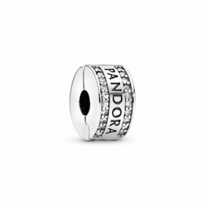 Pandora Logo Clip Charm