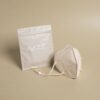 single use facial mask soft pink