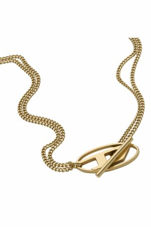 Gold-Tone Stainless Steel Chain Necklace
