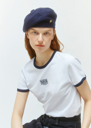 W CLASSIC LOGO RINGER TEE white