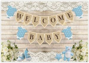 rustic-welcome-baby-backdrop-background-for-boy-boys-birthday-photo-shoot-booth