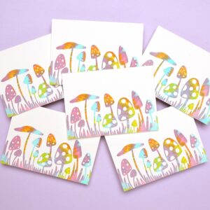 hand-painted nature design card set