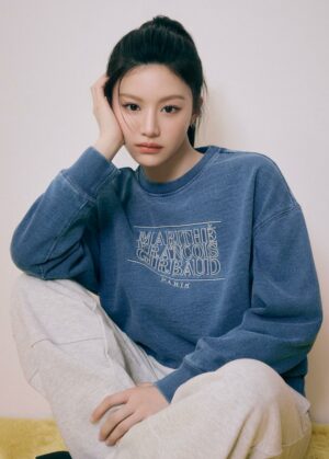 CLASSIC LOGO DYEING OVERSIZED SWEATSHIRT indigo