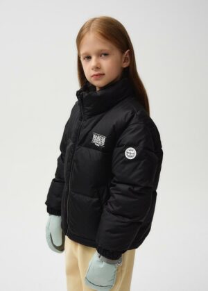 ENFANT BASIC GOOSE DOWN PUFFER black
