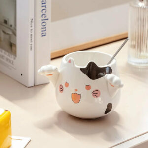hot-selling-hand-painted-cartoon-ceramic-mug-with-cute-animal-shape-mug