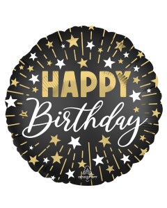 birthday celebration balloon multi-color metallic