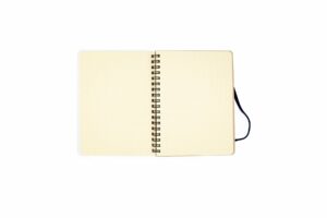 spiral notebook cream