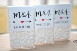 Mint Favor Labels Set of 24