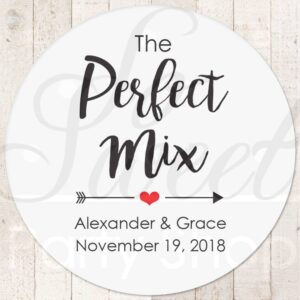 Wedding Favor Treat Bag Sticker Set