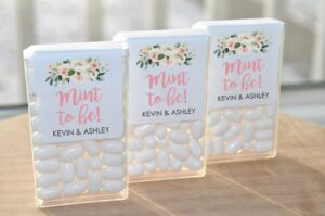 Wedding Favor Mint Labels Set of 24