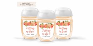fall themed sanitizer label set