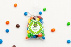 St. Patrick's Day Shamrock Treat Bag Stickers