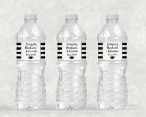 Personalized Water Bottle Labels Set of 12