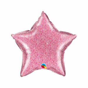 glitter star balloon large