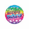 Rainbow Birthday Balloon with Stars